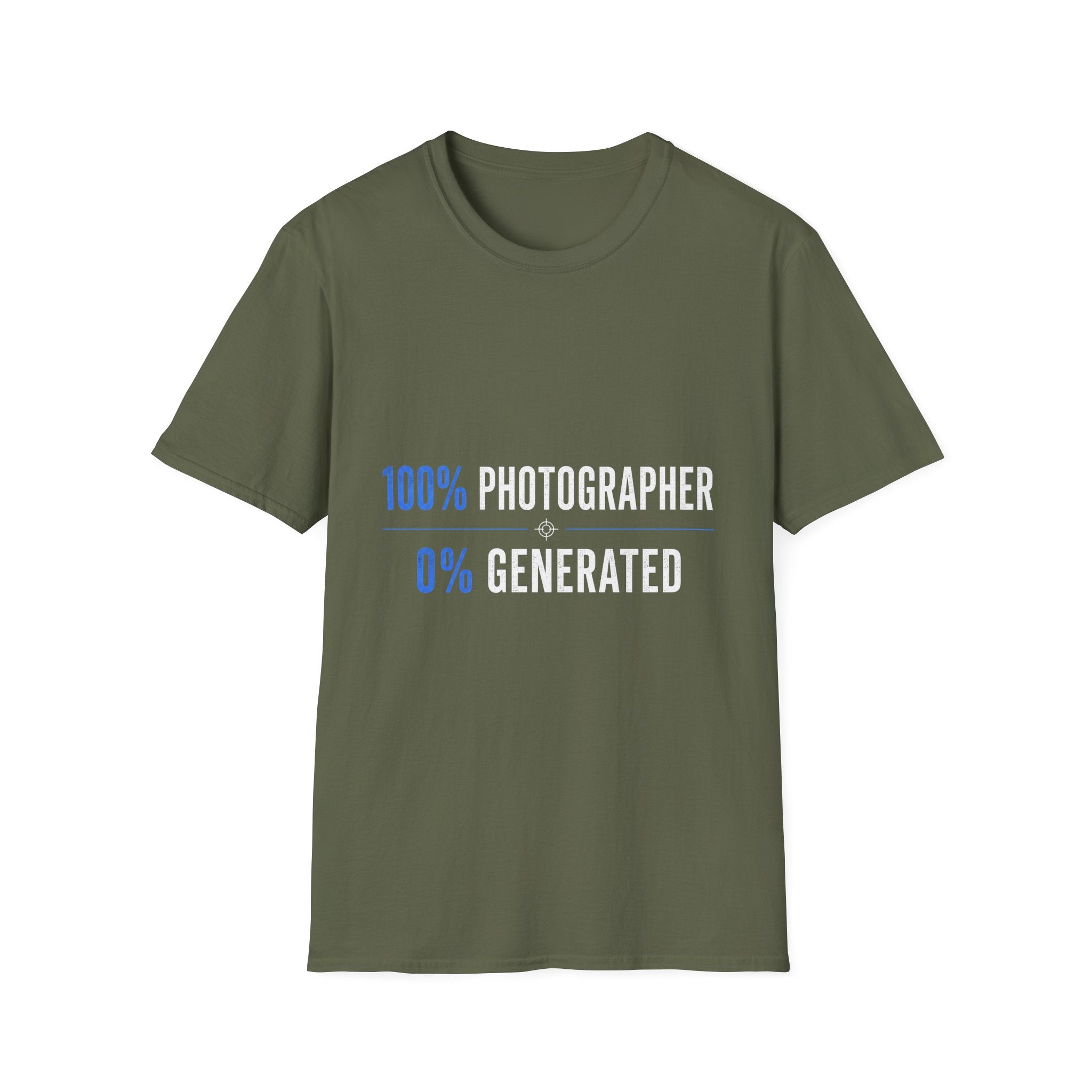100% Photographer, 0% AI T-Shirt