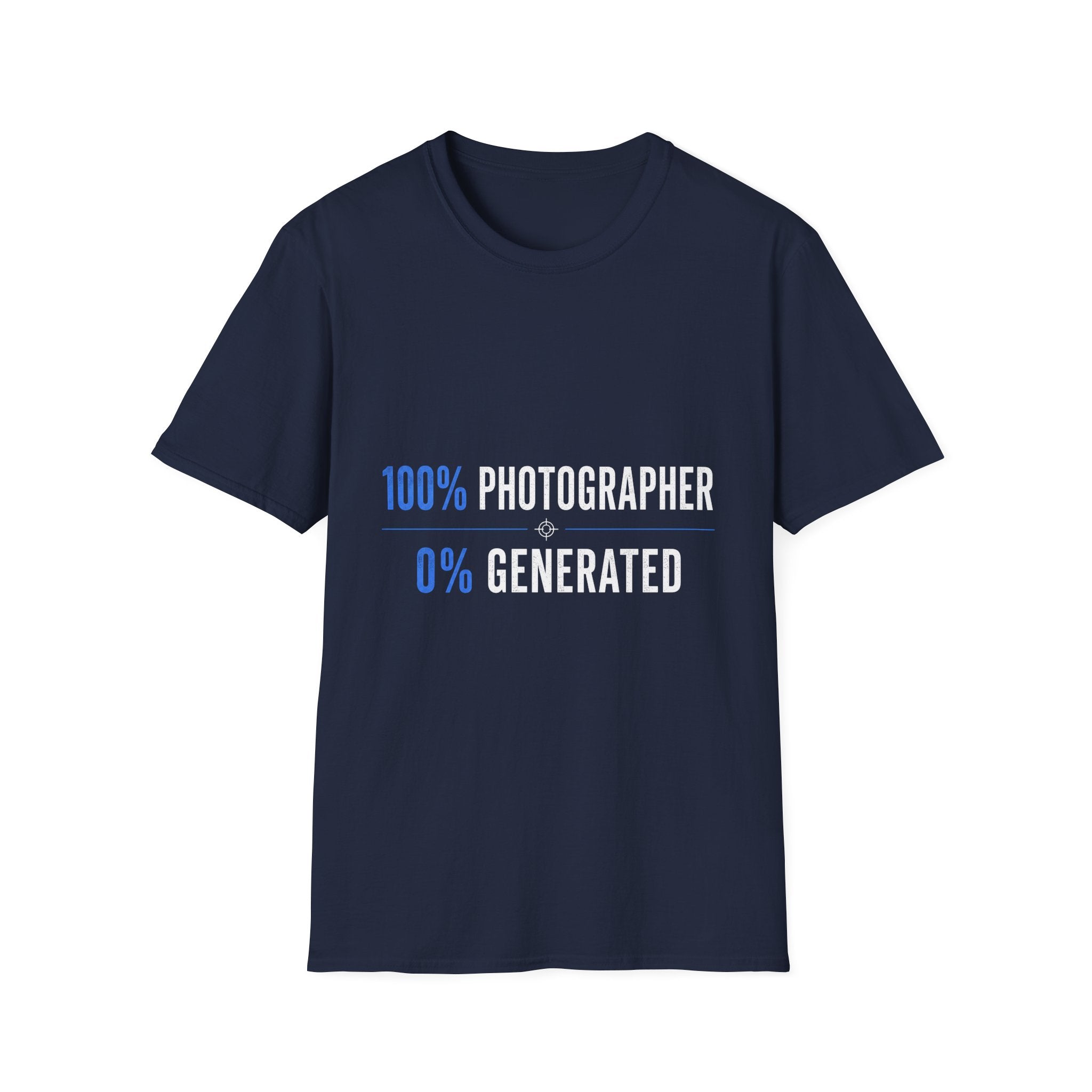 100% Photographer, 0% AI T-Shirt