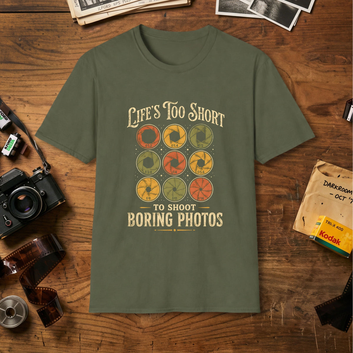 Life’s Too Short Camera Shirt