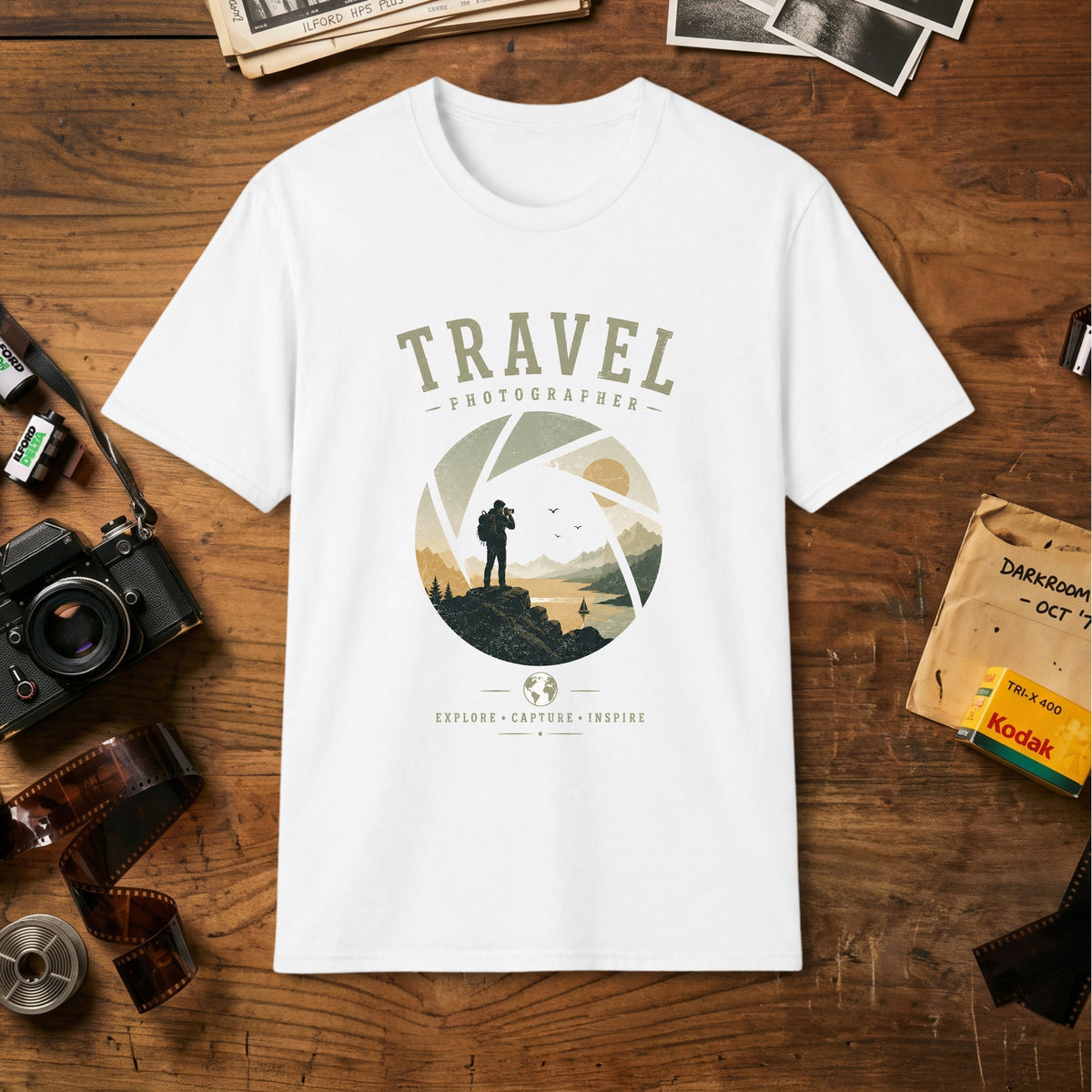 Adventure Landscape Camera T‑Shirt