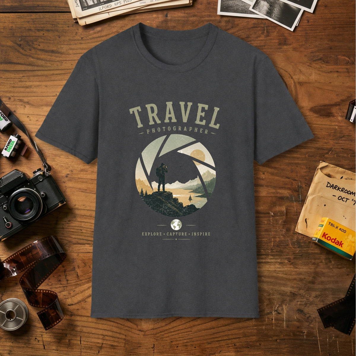 Adventure Landscape Camera T‑Shirt