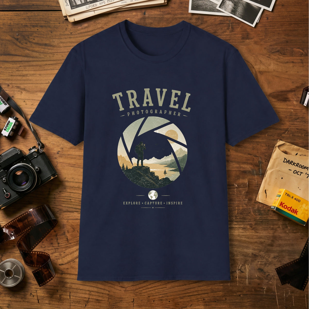Adventure Landscape Camera T‑Shirt