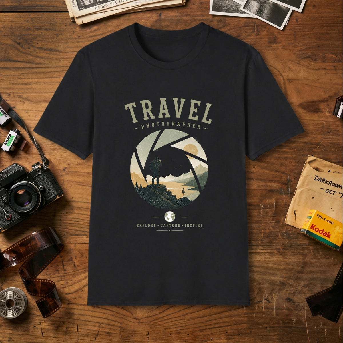 Adventure Landscape Camera T‑Shirt