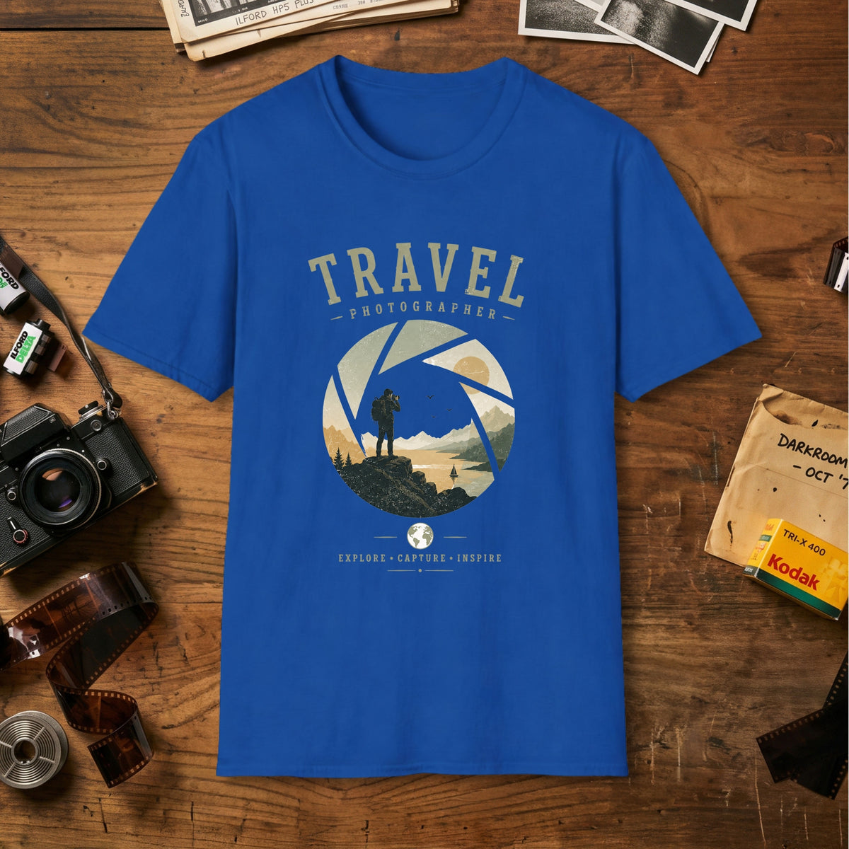 Adventure Landscape Camera T‑Shirt
