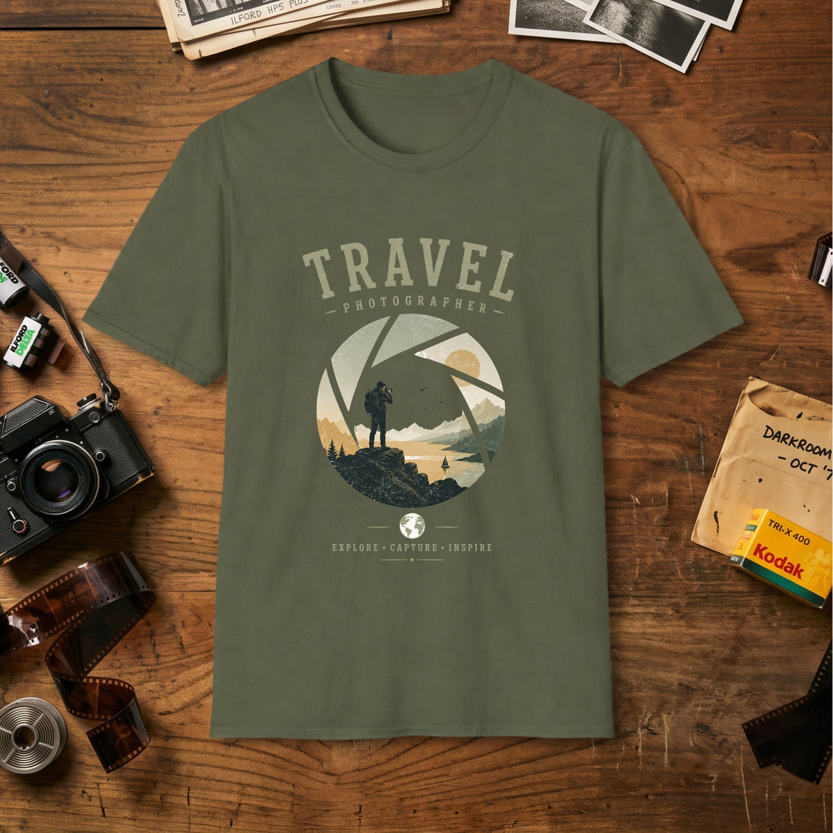 Adventure Landscape Camera T‑Shirt