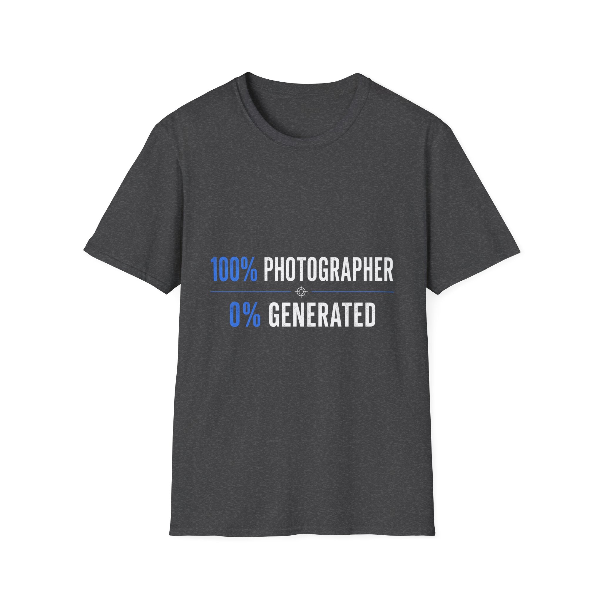 100% Photographer, 0% AI T-Shirt