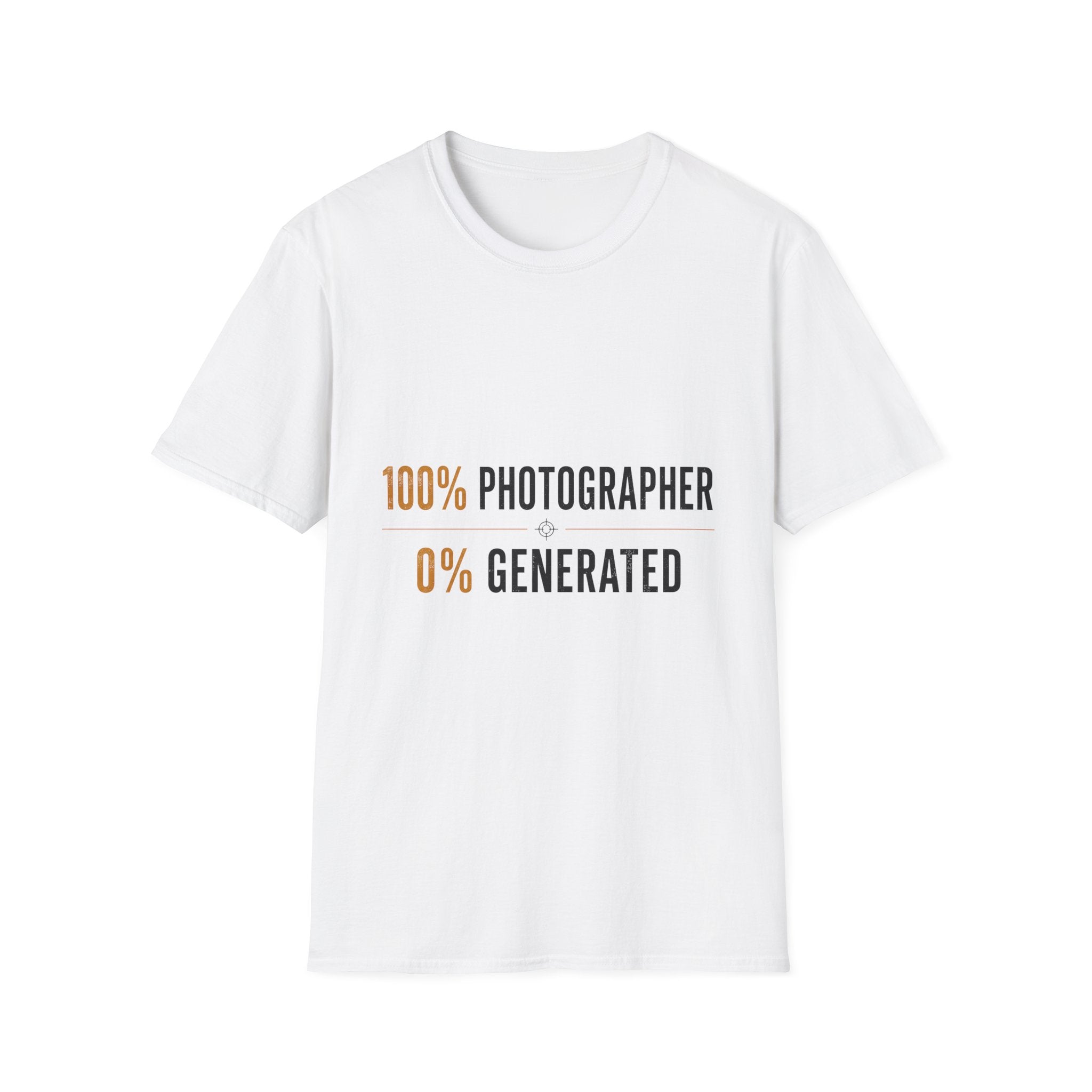 100% Photographer, 0% AI T-Shirt